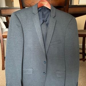 Bar III Slate Blue Butterfly Lined Blazer